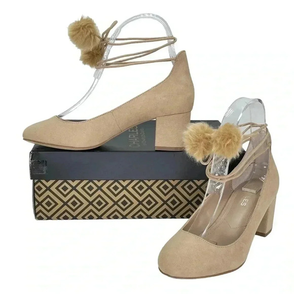 Charles David Libby Nude Microfiber Womens Heels Size 6M - Picture 12 of 12